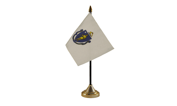 Massachusetts Table Flags